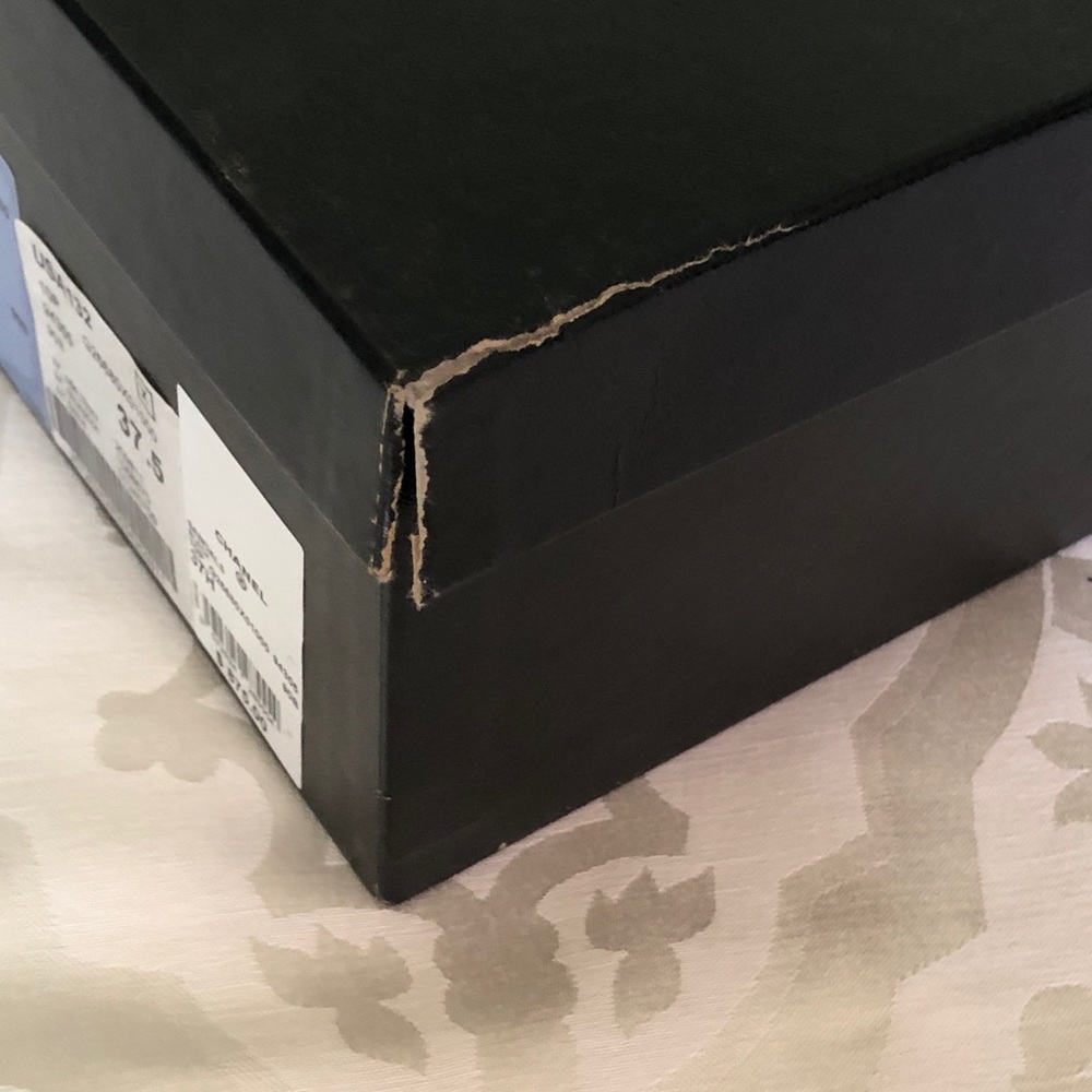 👠 💯 Auth Chanel Black Heel Shoes 37.5 - Picture 4 of 6